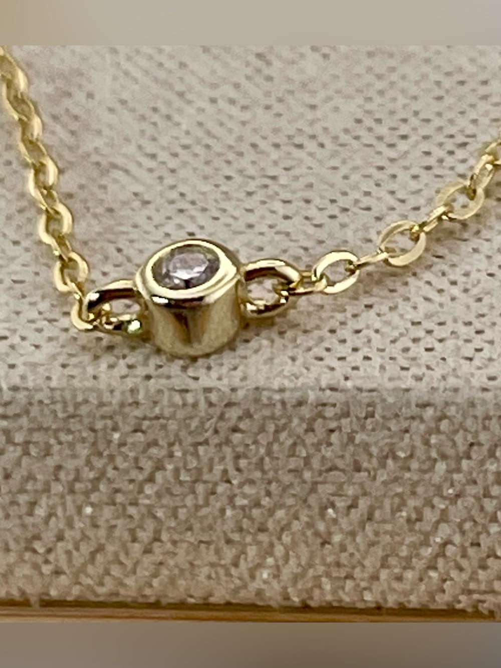 Deal‼️1/4ct Diamond Necklace Minimalist Yellow Gold over 925 Silver. Pendant - Picture 9 of 12